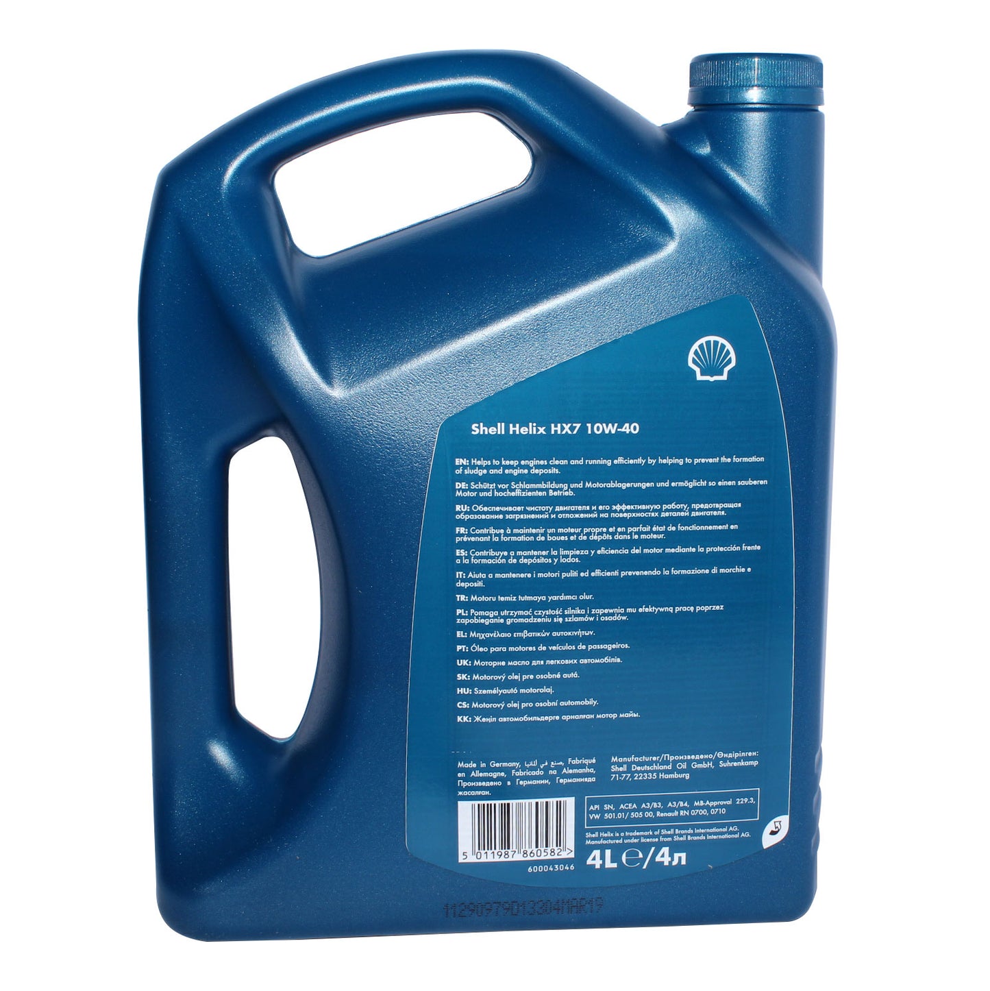 Aceite 10W-40 Shell 4L