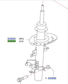 Amortiguador Delantero Izquierdo Original Nissan Qashqai 2.0 2014/2021