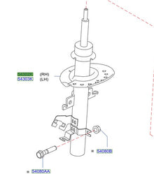 Amortiguador Delantero Derecho Original Nissan Qashqai 2.0 2014/2021