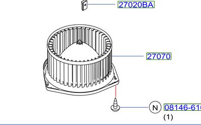 Blower Calefacción Original Nissan NP300 2.3 2014/2018
