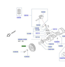 Polea Cigueñal Original Nissan Pathfinder 3.3 1996/2004