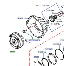 Convertidor de Torque Original Nissan NP300 2.3 2014/2019 31100-1XR2A