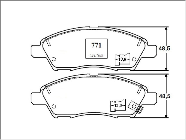 Juego Pastillas de Freno Delanteros Nissan Versa 1.6 2012/2018