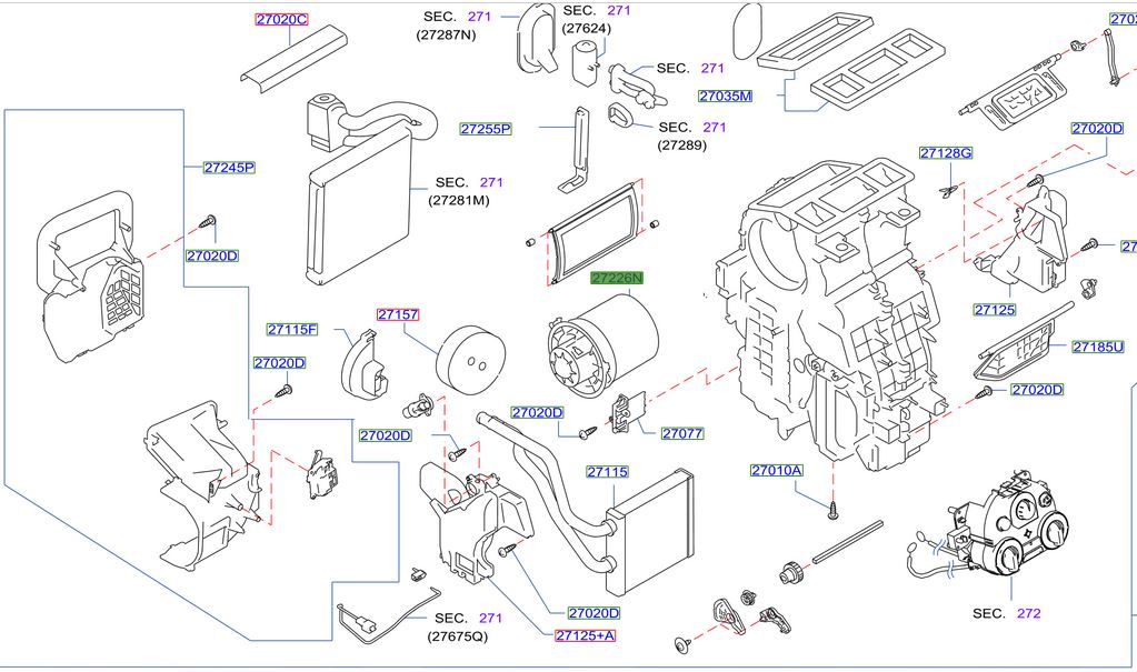 Blower Original Nissan March 1.6 2014/2018