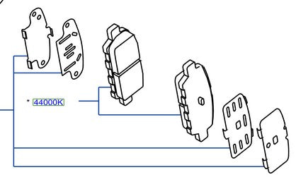 Juego Pastillas Traseras Originales Nissan Qashqai 2.0 2014/2021
