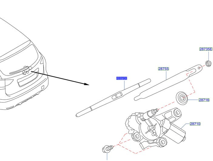 Plumilla Original Nissan Qashqai 2.0 2014/2021