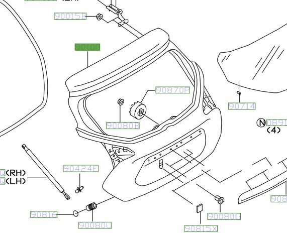 Portalon original Nissan Kicks 1.6 2016/2022 K0100-5R0MB