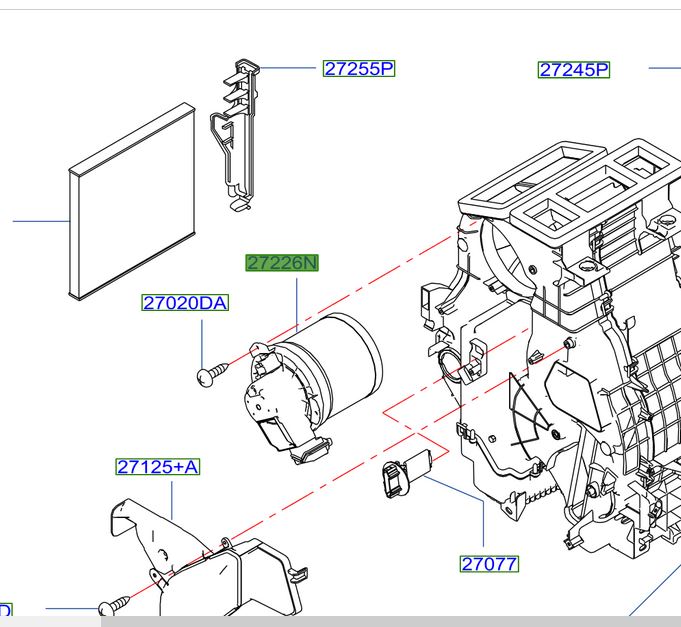 Blower Calefaccion Original Nissan Versa 1.6 2018/2021