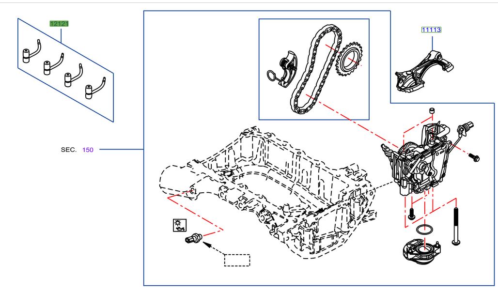 Surtidor Aceite Original Nissan NP300 2.3 2014/2021