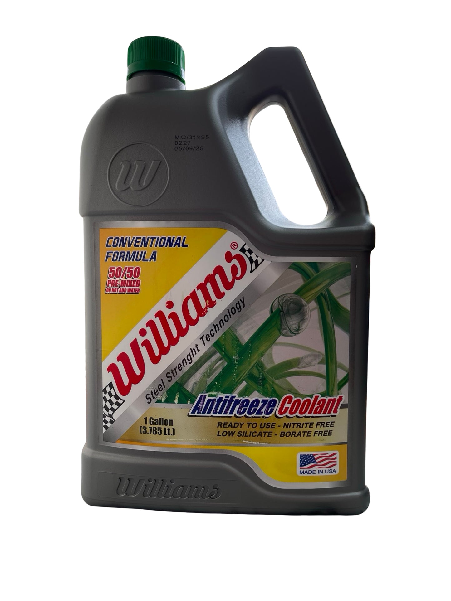 Coolant Refrigerante Anticongelante Williams 50/50 Verde 1 Galón